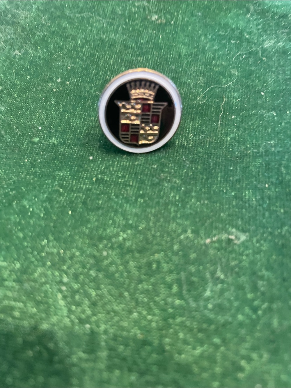 Cadillac Automotive Crest Lapel Pin - Gold and Black